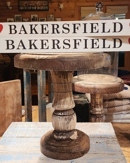 Bakersfield Skinny Wooden Sign