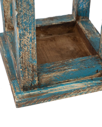 Monticello Lantern-Farmhouse Wood-7x17-Monticello Turquoise
