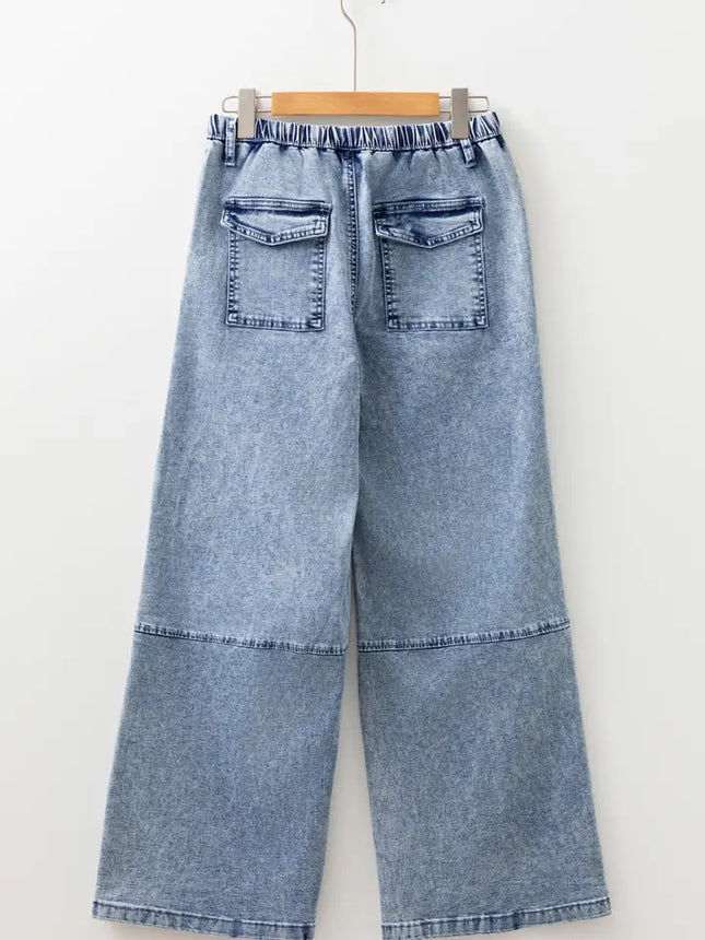 Abigail Drawstring Elastic Waistband Jeans