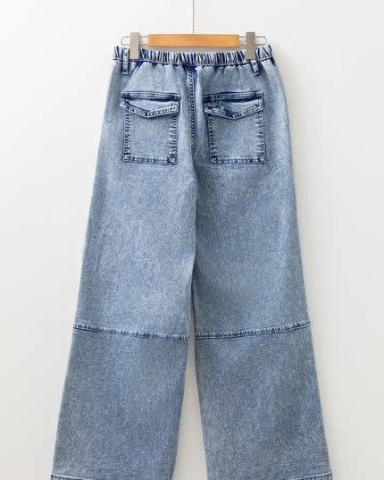 Abigail Drawstring Elastic Waistband Jeans