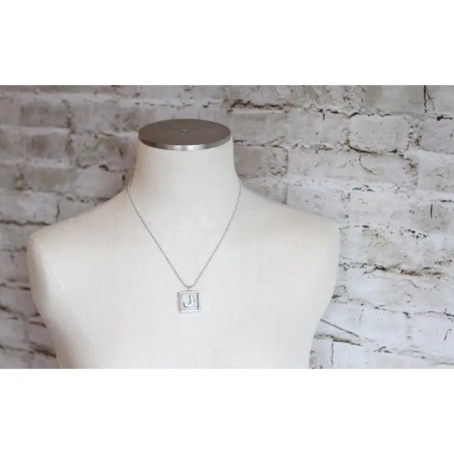 Soldered Rhinestone Shadowbox Initial Charm