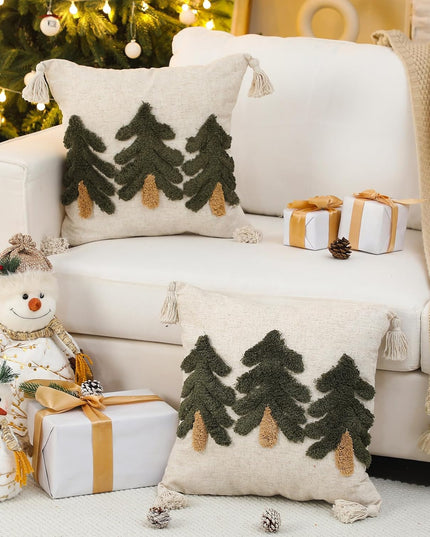 Holiday Christmas Tree Pillow