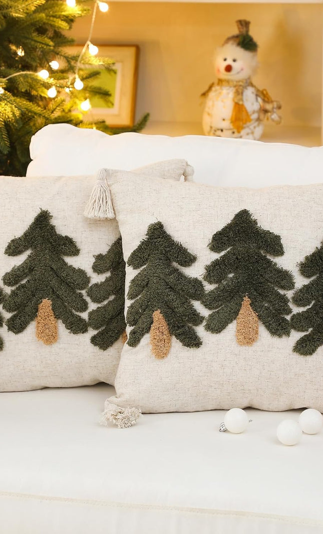 Holiday Christmas Tree Pillow