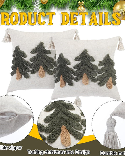 Holiday Christmas Tree Pillow