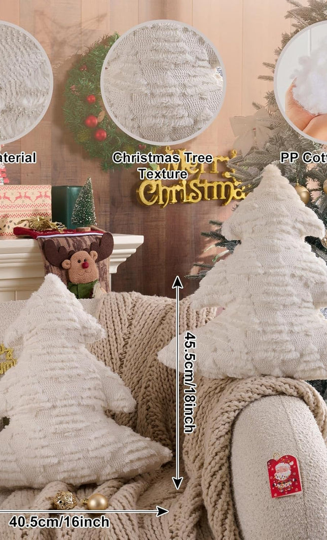 Holiday Christmas Tree Pillow