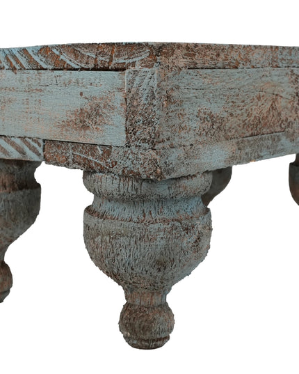 Haysley Table-Display-Reclaimed Wood-14x12 Inch-Turquoise