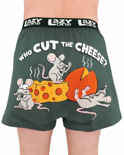 Who Cut the Cheese Grey Boxer