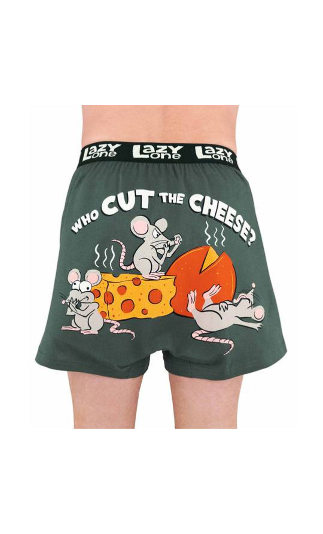 Who Cut the Cheese Grey Boxer