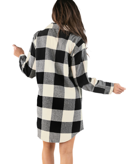 Flannel Truck Plaid Night Shirt