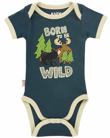Born To Be Wild Blue Infant Creeper