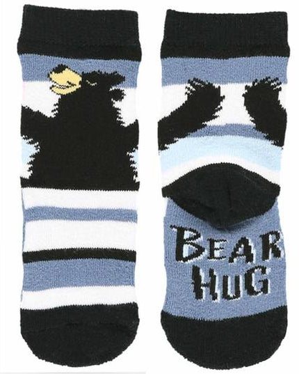 Bear Hug Blue Infant Sock