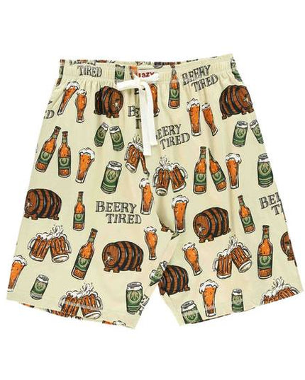 Beery Tired Tan Men's PJ Shorts
