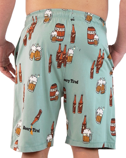 Beery Tired Men's PJ Shorts