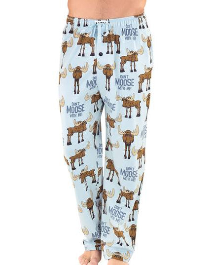 Don't Moose with Me Blue PJ Pant
