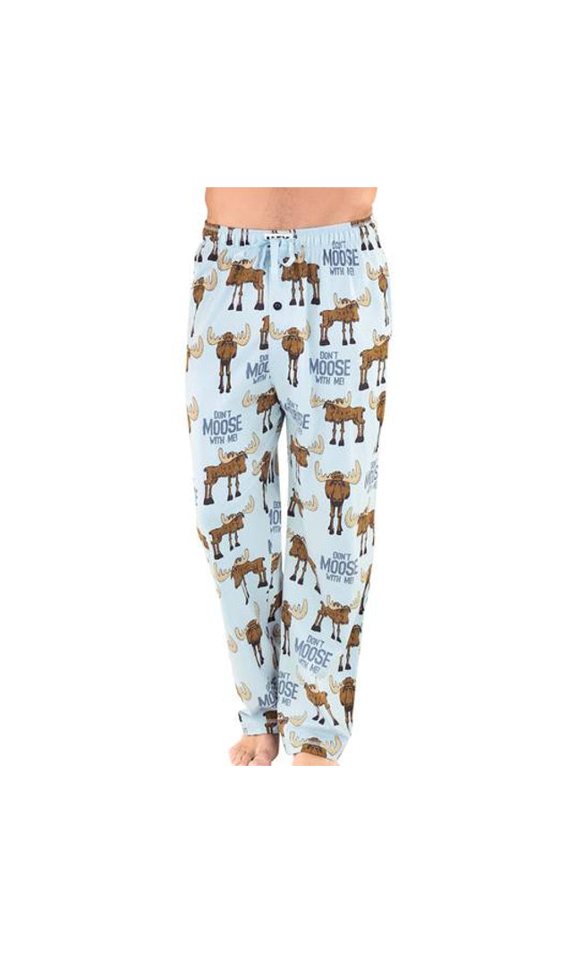 Don't Moose with Me Blue PJ Pant