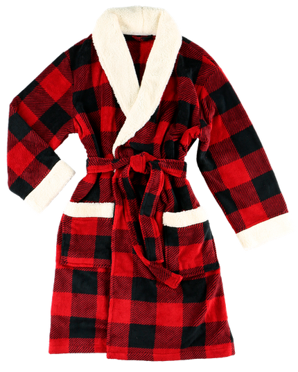 Red Plaid Bathrobe