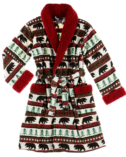 Bear Fair Isle Bathrobe
