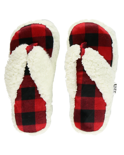 Moose Plaid Slipper