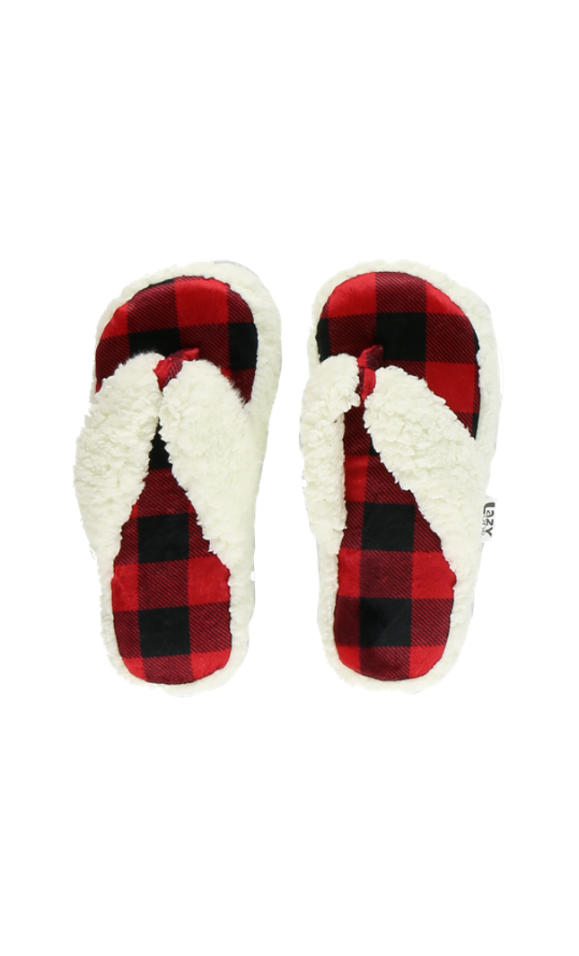 Moose Plaid Slipper