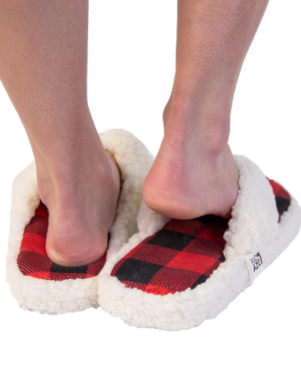 Moose Plaid Slipper
