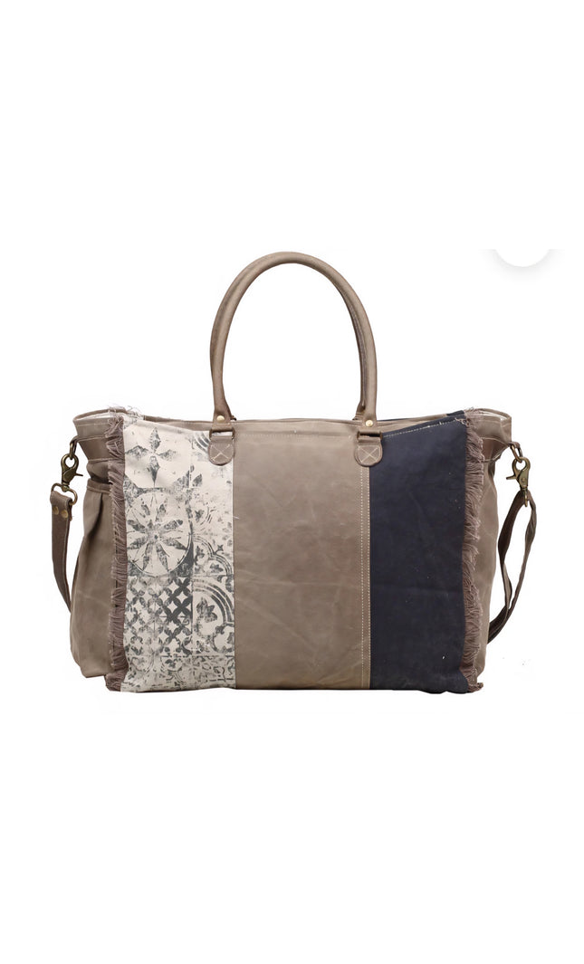 Retro Print Weekender Bag