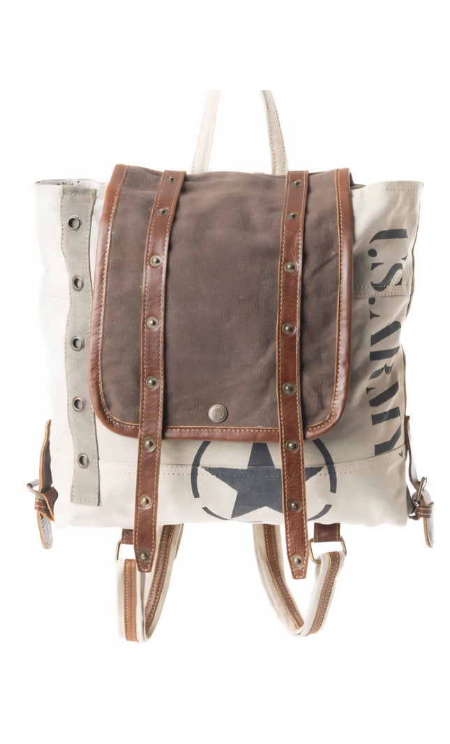 Army Motif Backpack Bag