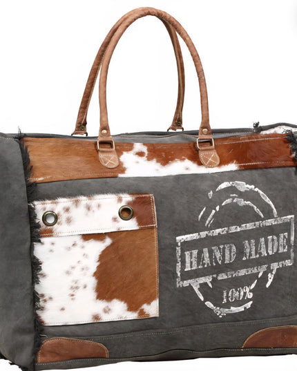 100% Handmade Print Weekender Bag