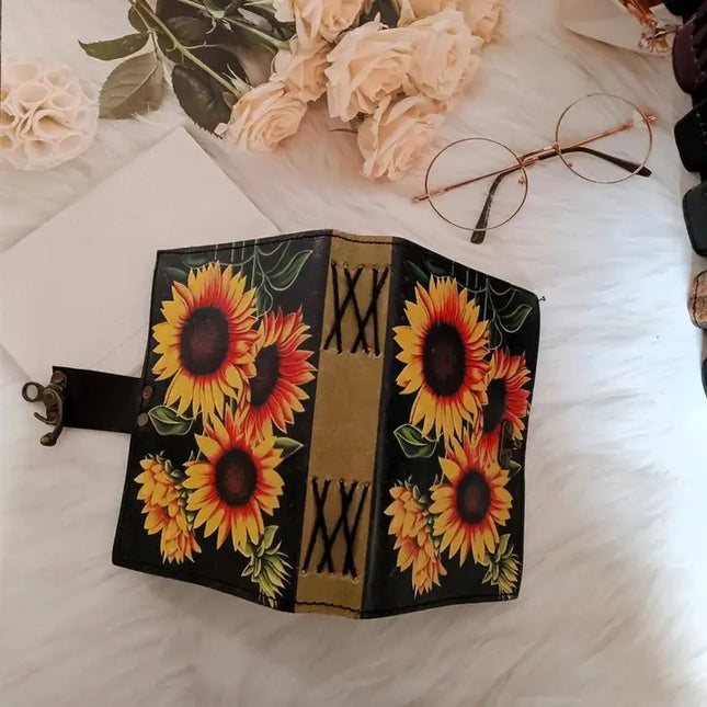 Sun Flower Leather Journal
