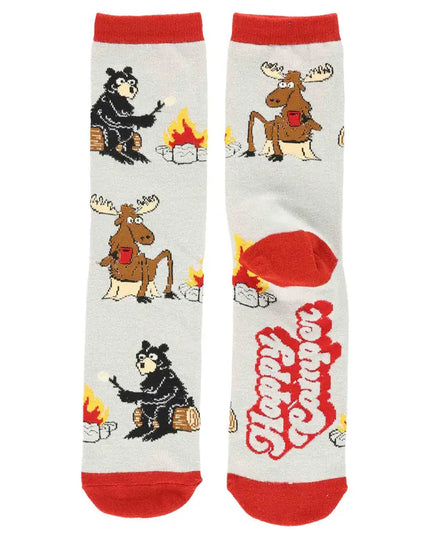 Happy Camper Crew Sock One Size