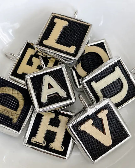 Vintage Anagrams Game Tile Soldered Charm