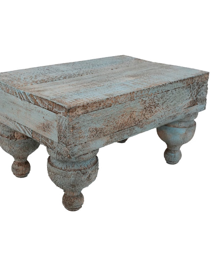 Haysley Table-Display-Reclaimed Wood-14x12 Inch-Turquoise