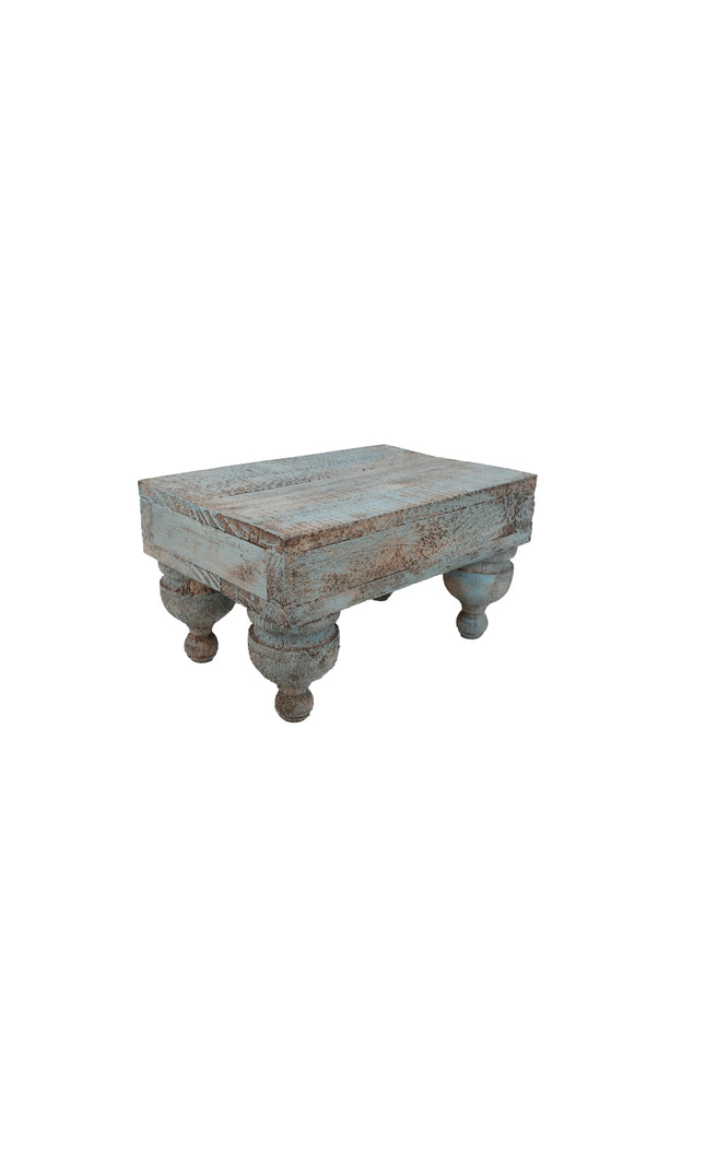Haysley Table-Display-Reclaimed Wood-14x12 Inch-Turquoise