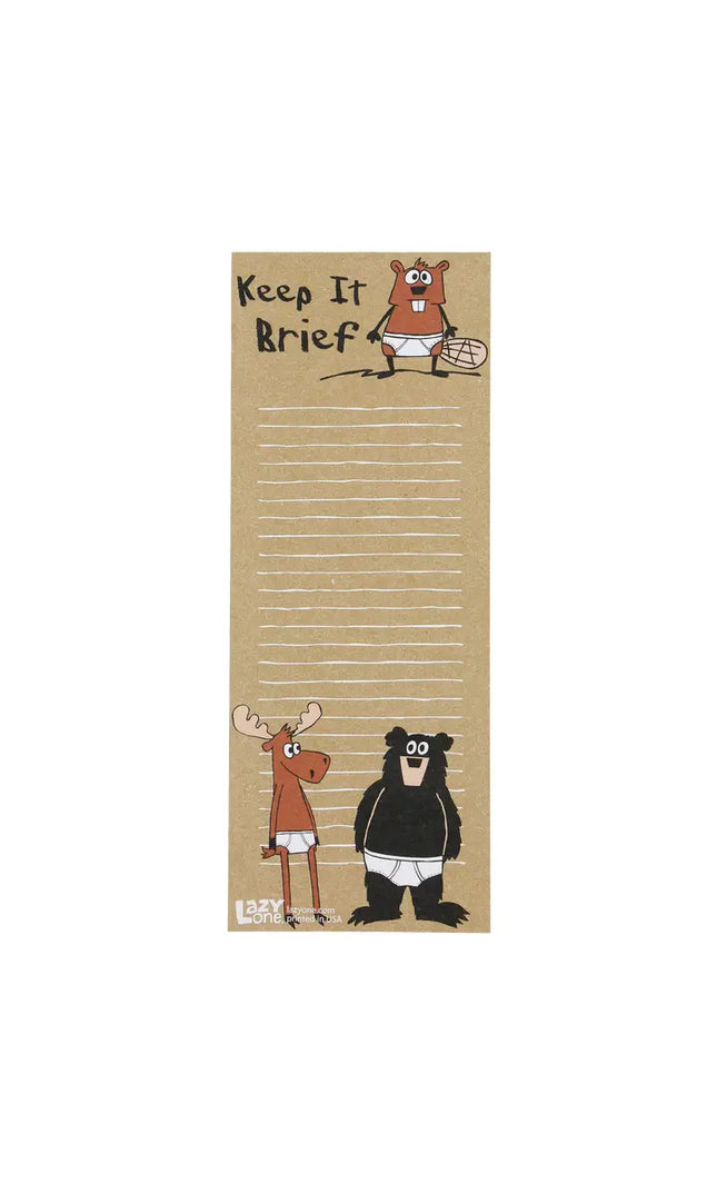 Keep It Brief Notepad