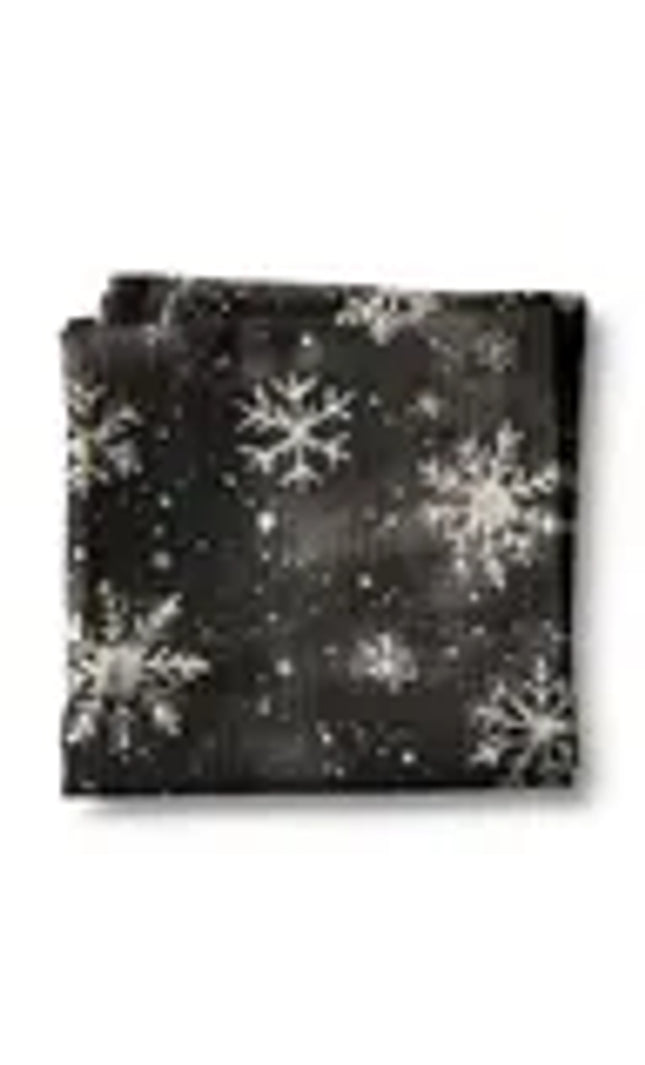 Christmas Snow Snowflake Kitchen Towel Waffle Holiday Decor