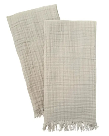 Gauze Fringe Tea Towel Set
