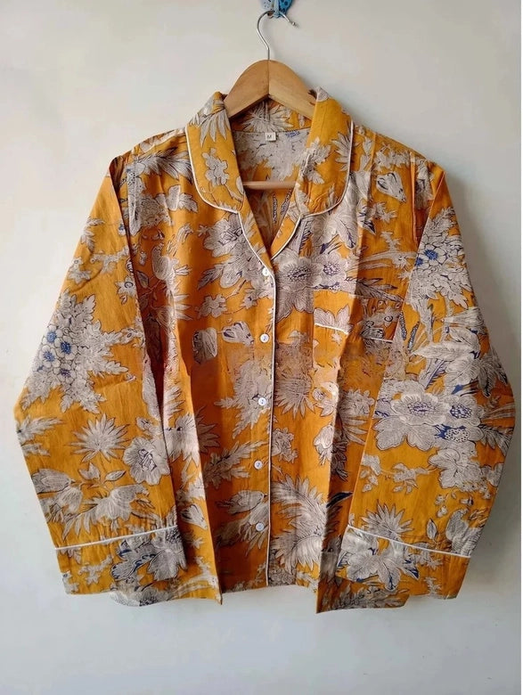 Floral Printed Pajama Set