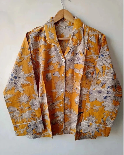 Floral Printed Pajama Set