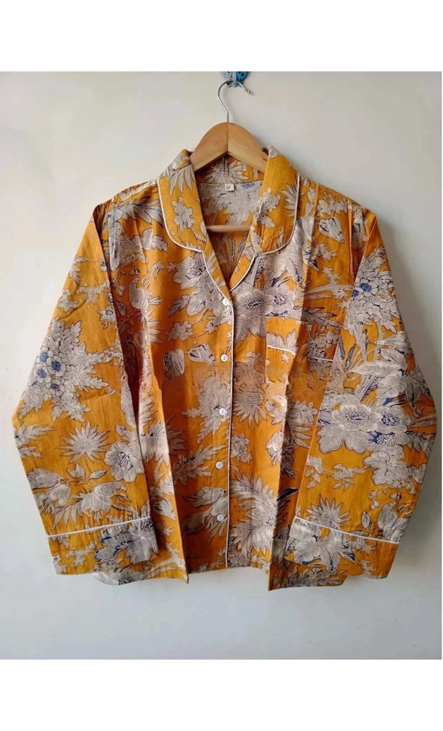 Floral Printed Pajama Set
