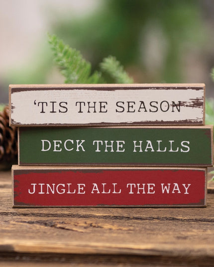 Holiday Mini Wooden Signs
