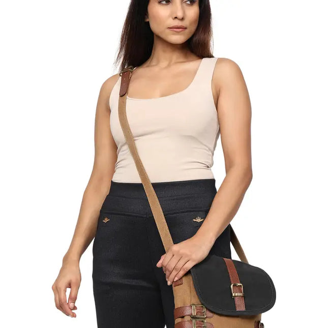 Buckled-Up Brown Suger Crossbody