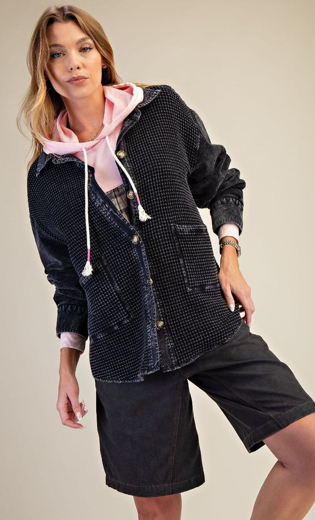 Corduroy Mix Thermal Washed Jacket