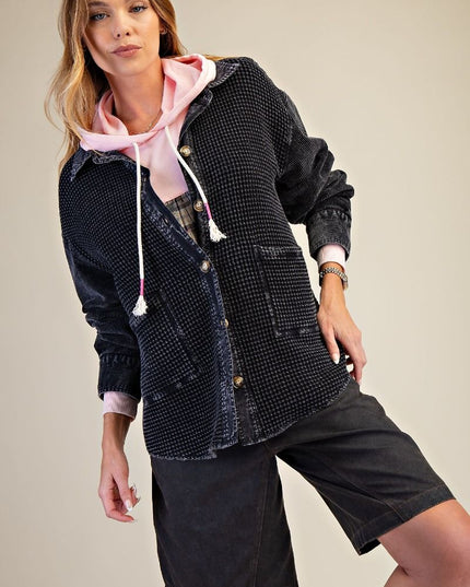 Corduroy Mix Thermal Washed Jacket