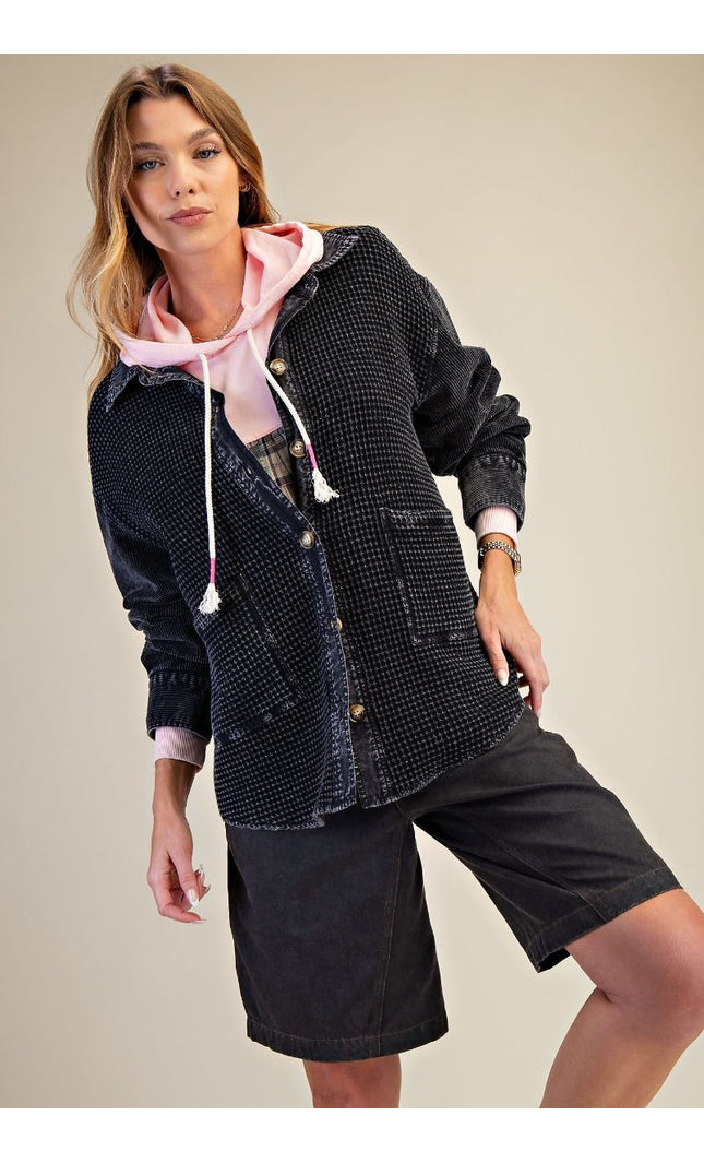 Corduroy Mix Thermal Washed Jacket