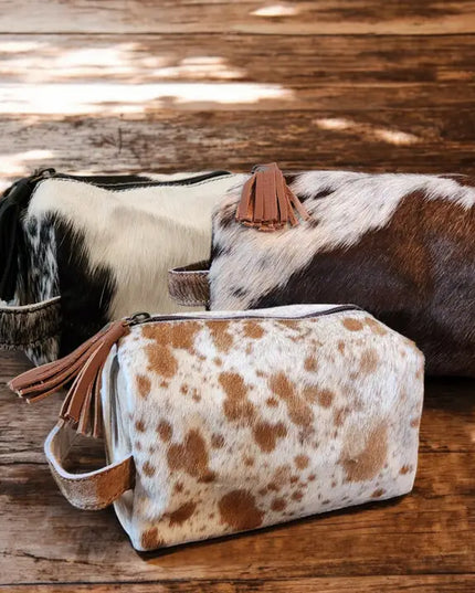 Cowhide Cosmetic Bag