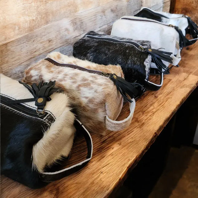 Cowhide Cosmetic Bag