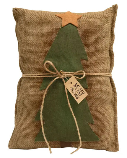 Merry Christmas Tree Decorative Pillow