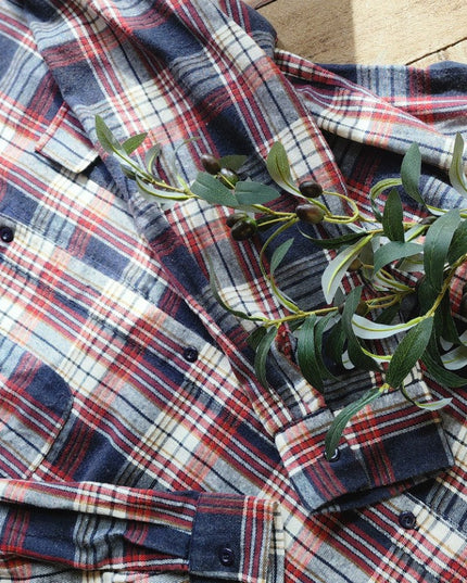 Washed Button Down Soft Flannel