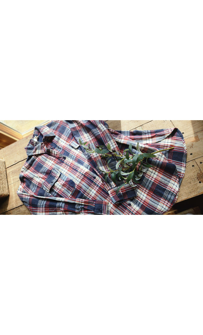 Washed Button Down Soft Flannel